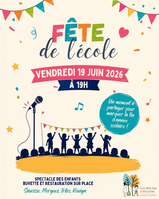 Fête de l&rsquo;école le 19 juin